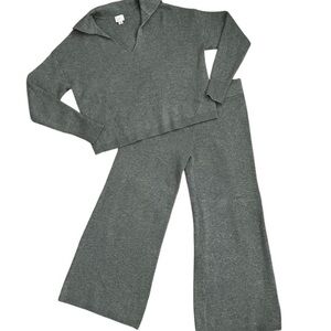 A New Day Charcoal Knit Lounge Set